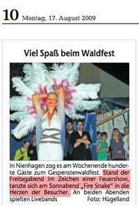 Ostsee Zeitung 17.08.2009